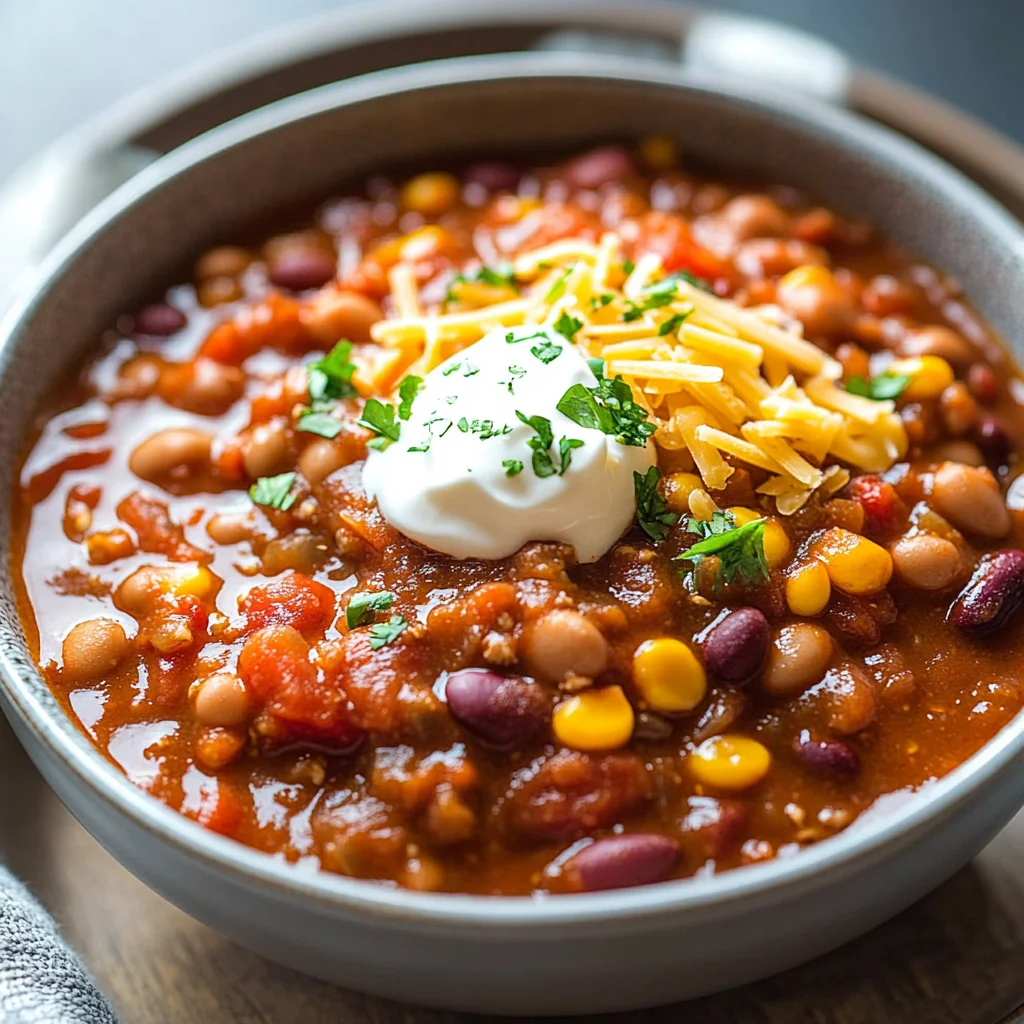 20-Minute Vegetarian Chili Recipe