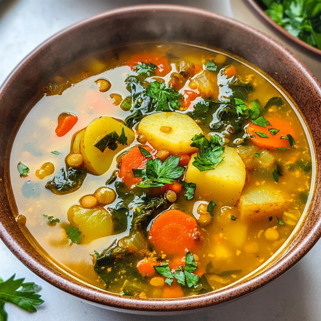 Anti-Inflammatory Veggie Soup with Turmeric