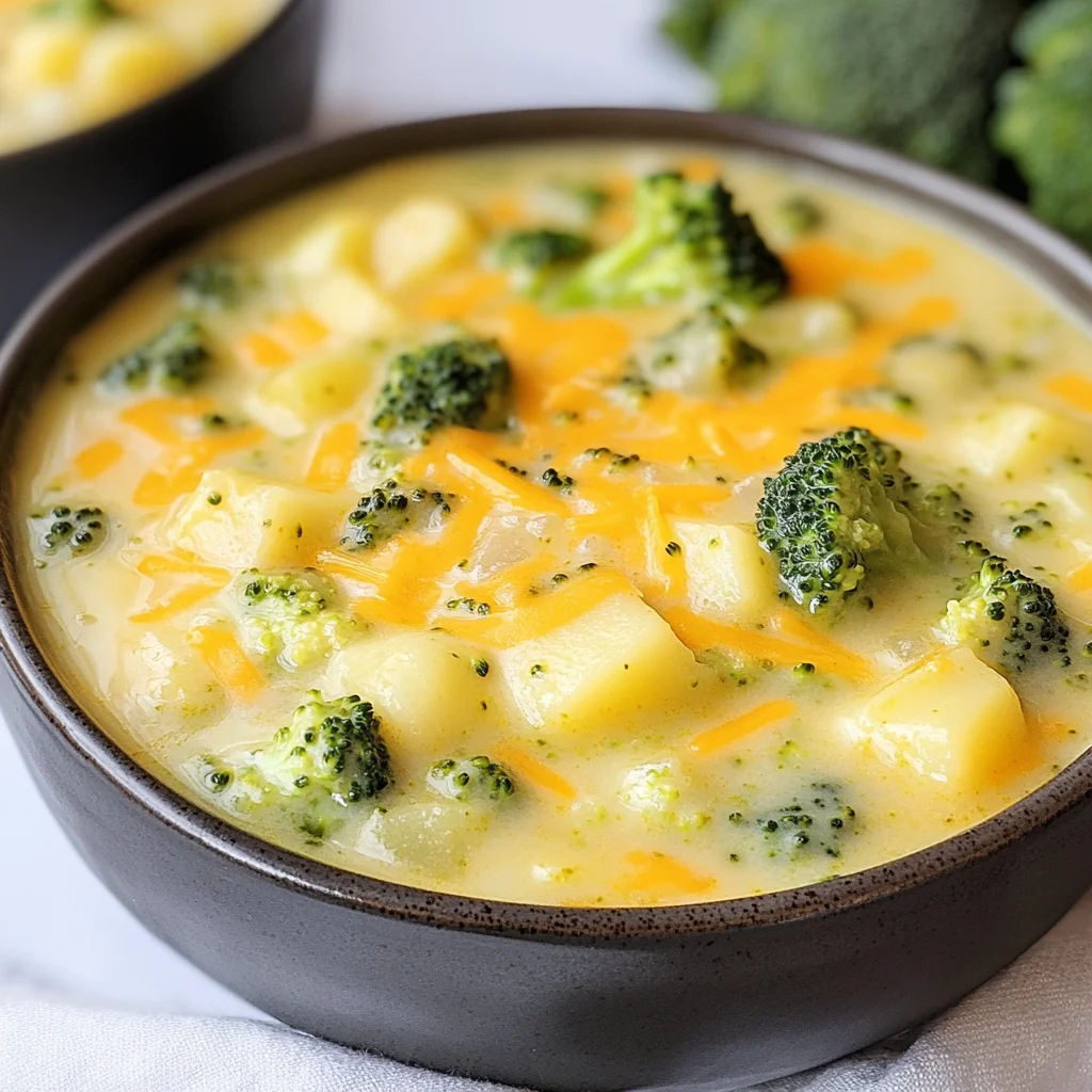 Broccoli Potato Cheese Soup Recipe