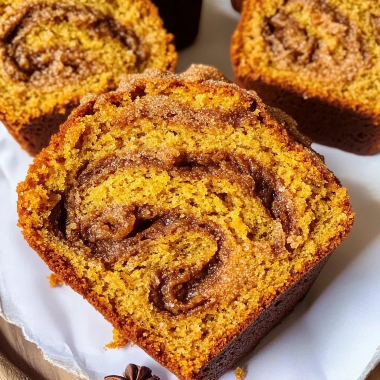 Cinnamon Swirl Pumpkin Bread Mini Loaves