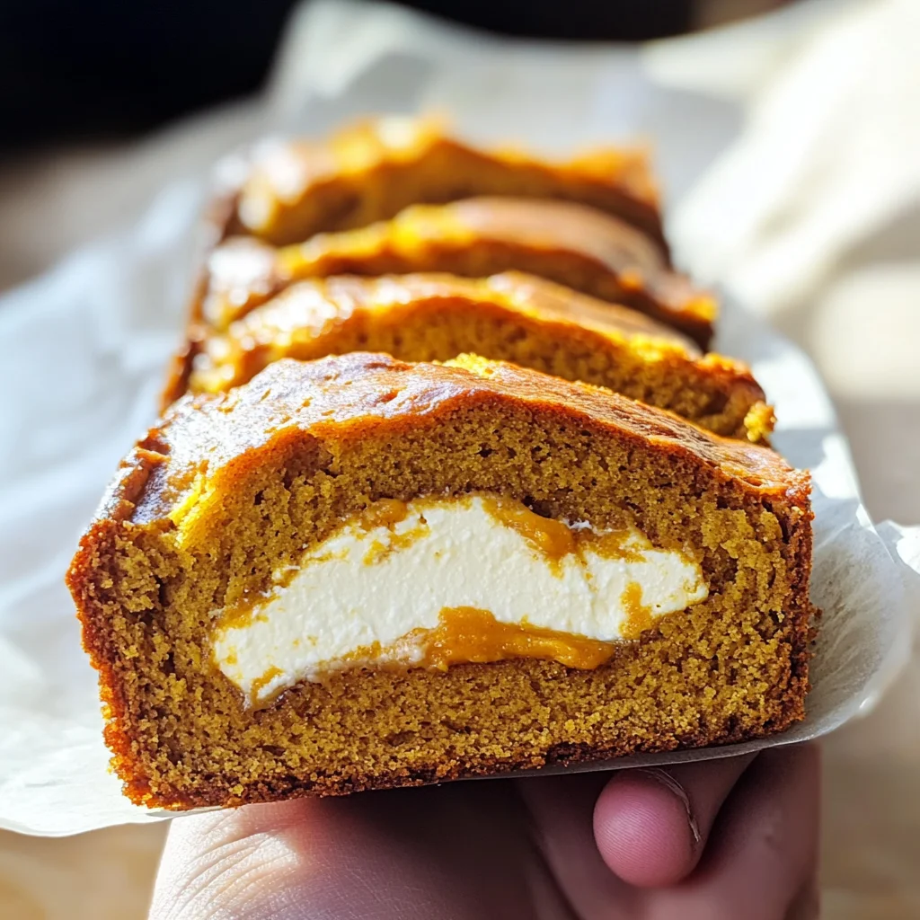 Cream Cheese-Filled Pumpkin Bread