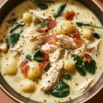 Creamy Crockpot Chicken Gnocchi Soup