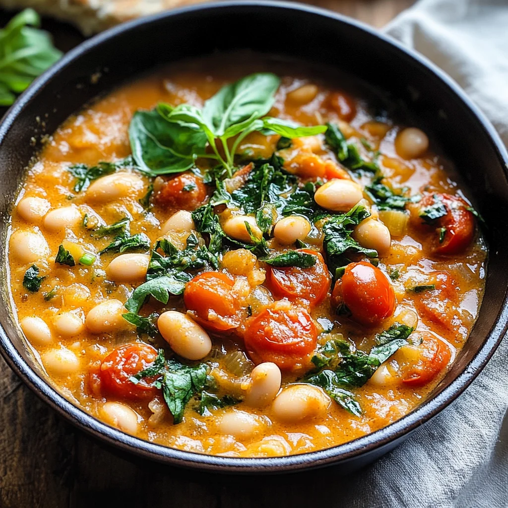 Creamy Tomato White Bean Stew