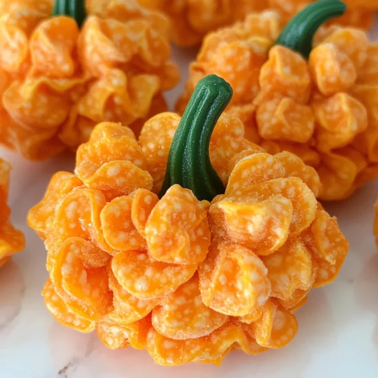 Easy Cornflake Pumpkins
