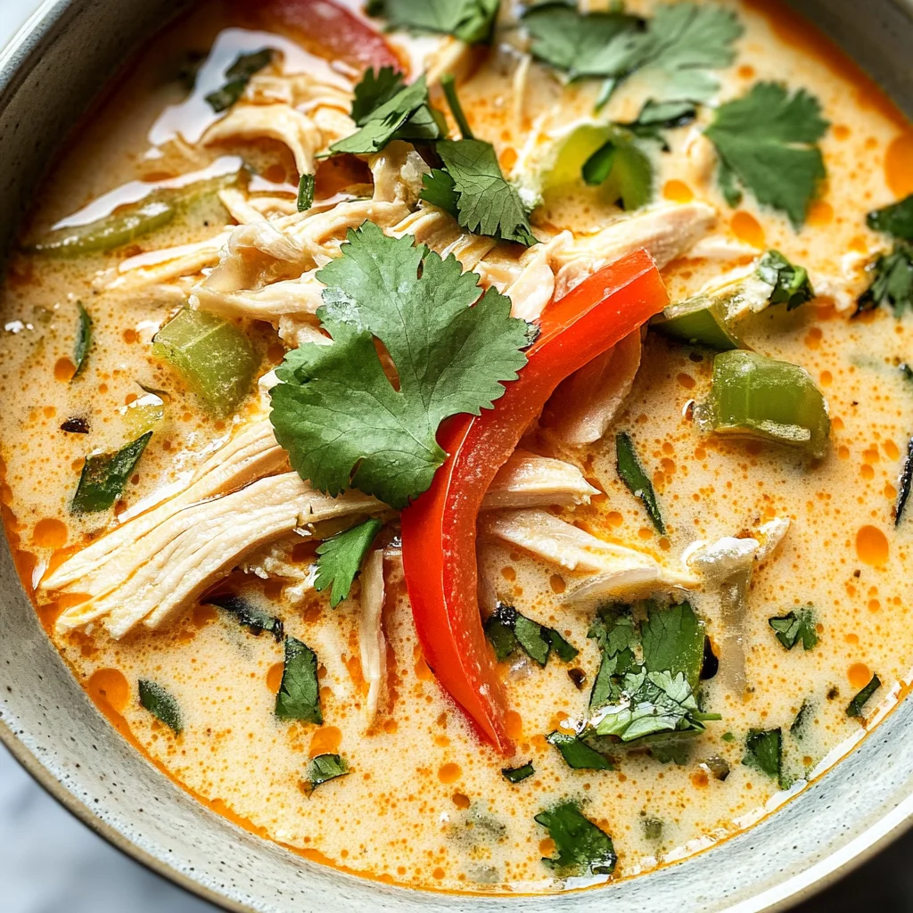 Easy Thai Coconut Chicken Soup