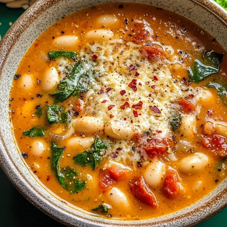 Fire Roasted Parmesan & White Bean Soup