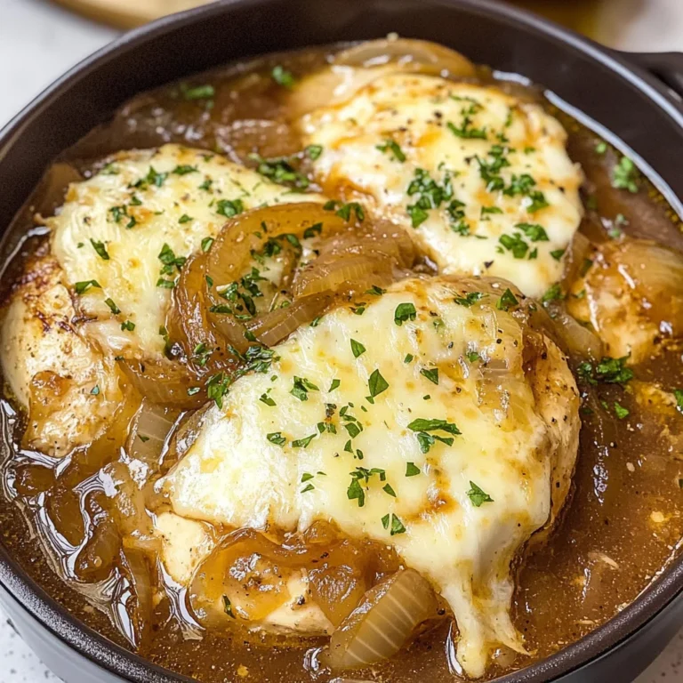French Onion Chicken Soup