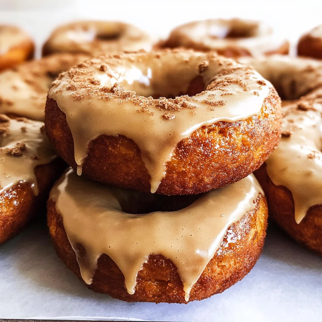Gluten and Dairy Free Pumpkin Donuts with Maple Glaze