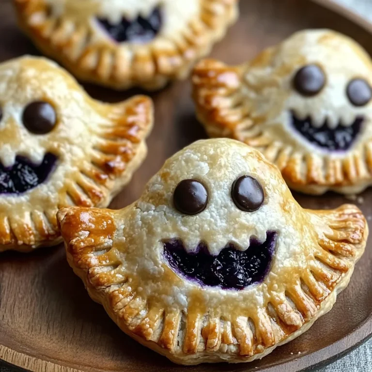 Halloween Blueberry Ghost Hand Pies