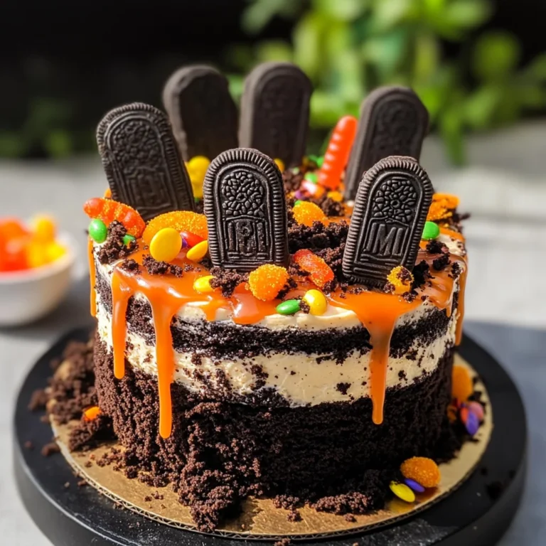 Halloween Graveyard Cake Recipe