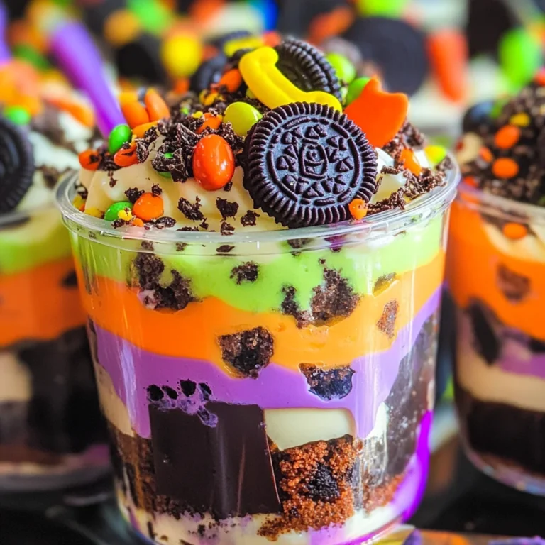 Halloween Pudding Cups