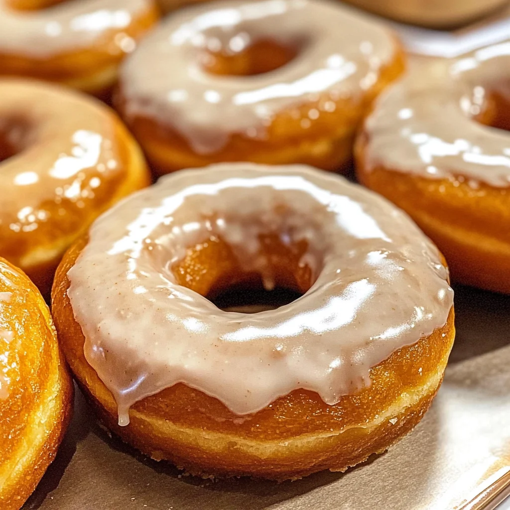 Maple Glazed Pumpkin Donuts
