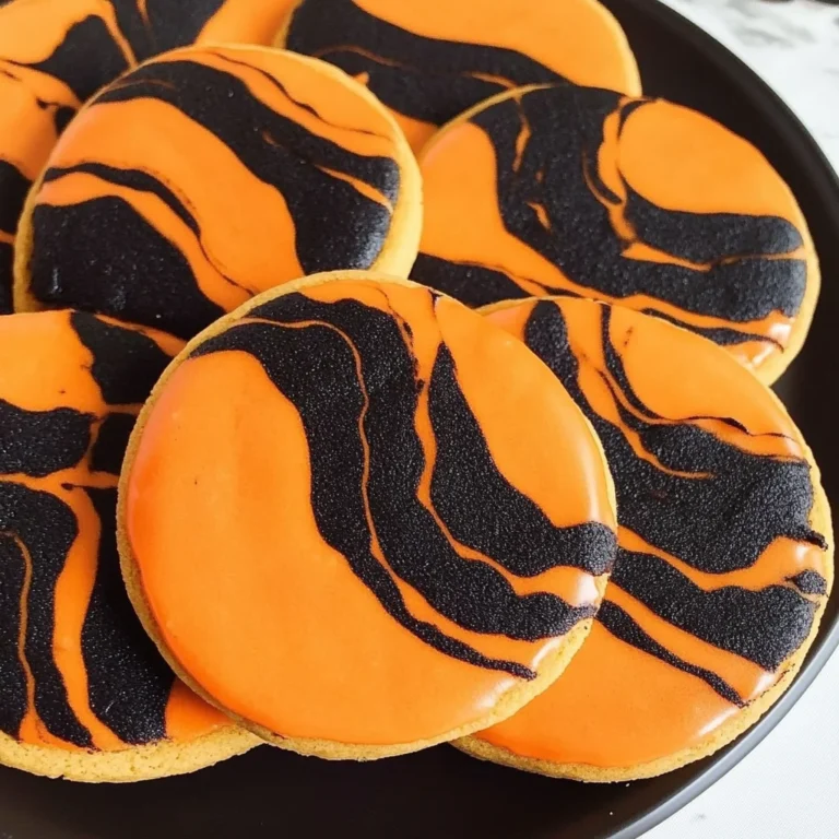 Orange and Black Halloween Sugar Cookies