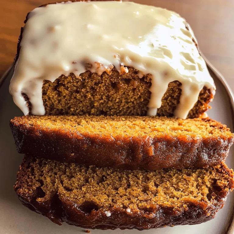 Pumpkin Bread with Cream Cheese Frosting Recipe