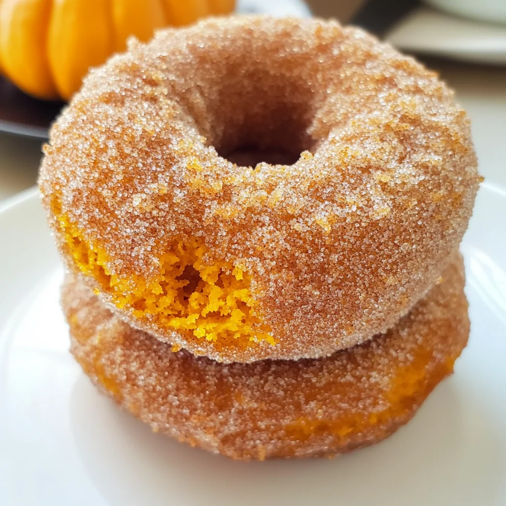 Pumpkin Cinnamon Sugar Donuts