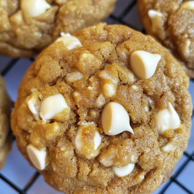 Pumpkin White Chocolate Chip Cookies Recipe
