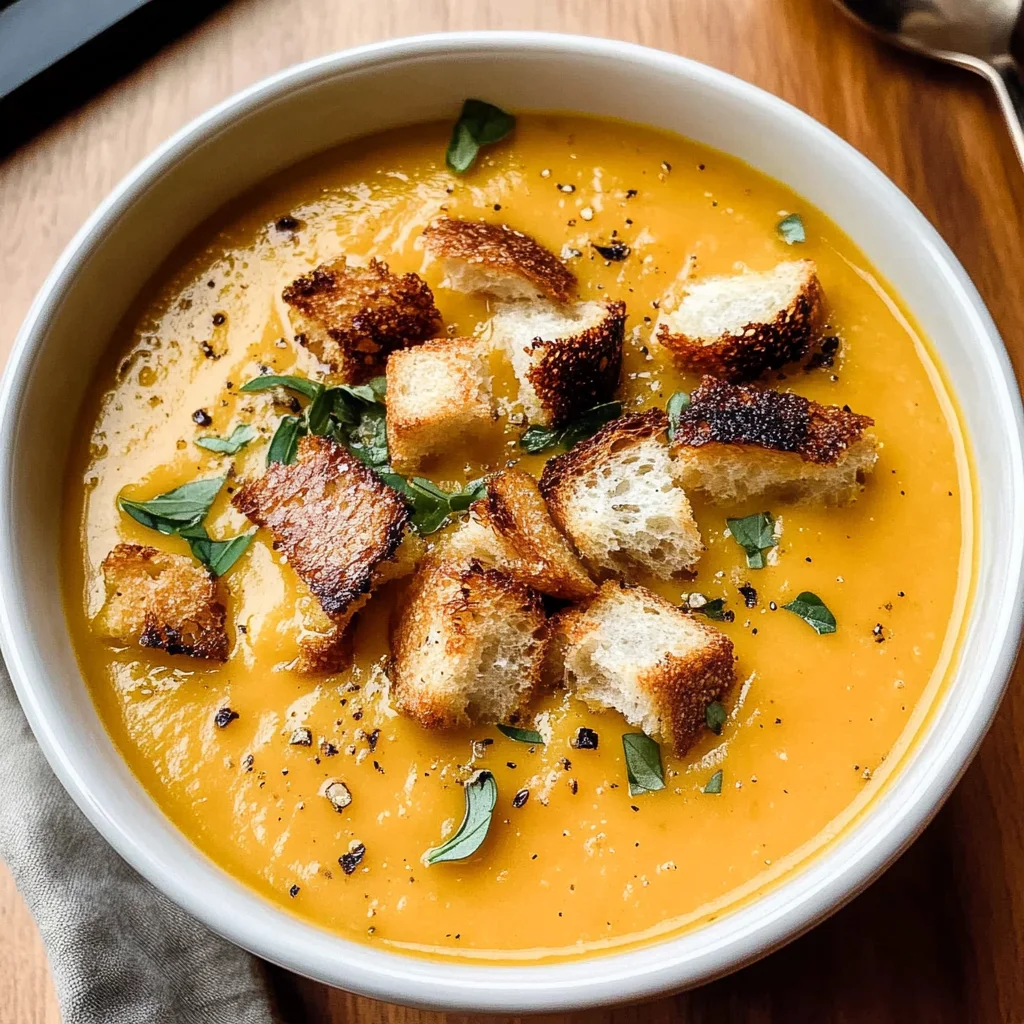 Roasted Butternut Squash Soup Recipe