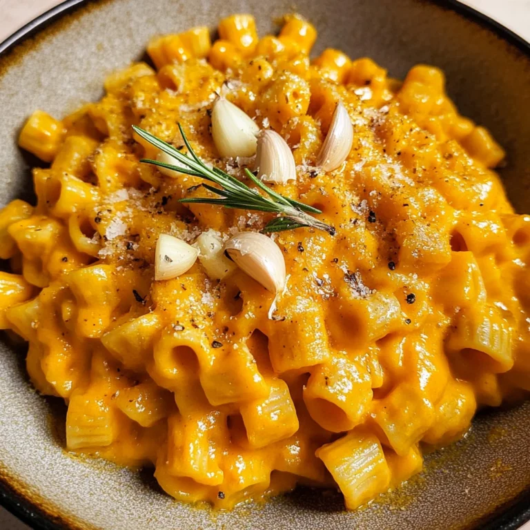 Roasted Pumpkin and Garlic Pasta