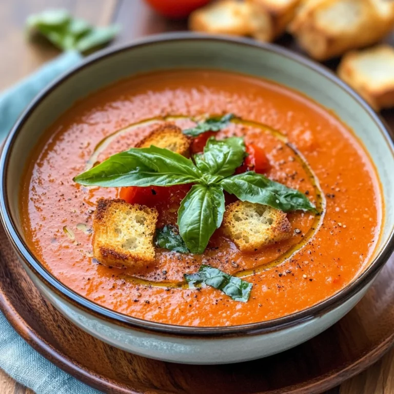 Roasted Tomato Basil Soup