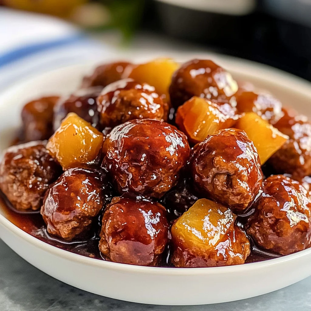Sweet chili Meatballs Crockpot Recipe