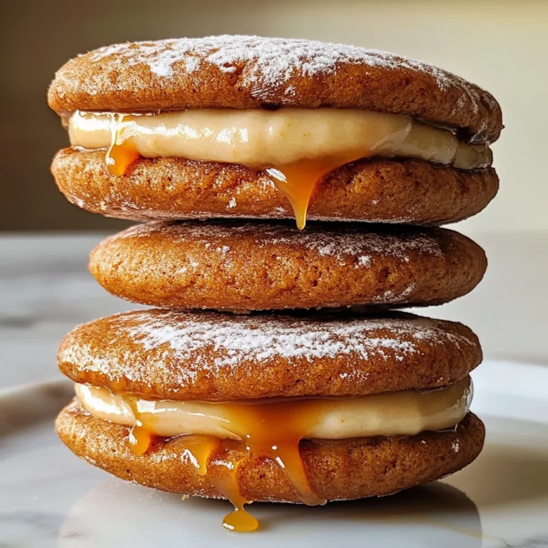 Apple Cider Whoopie Pie Cookies with Caramel
