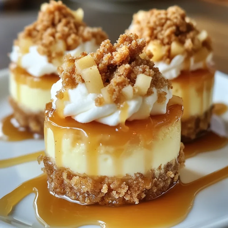 Apple Crisp Mini Cheesecakes