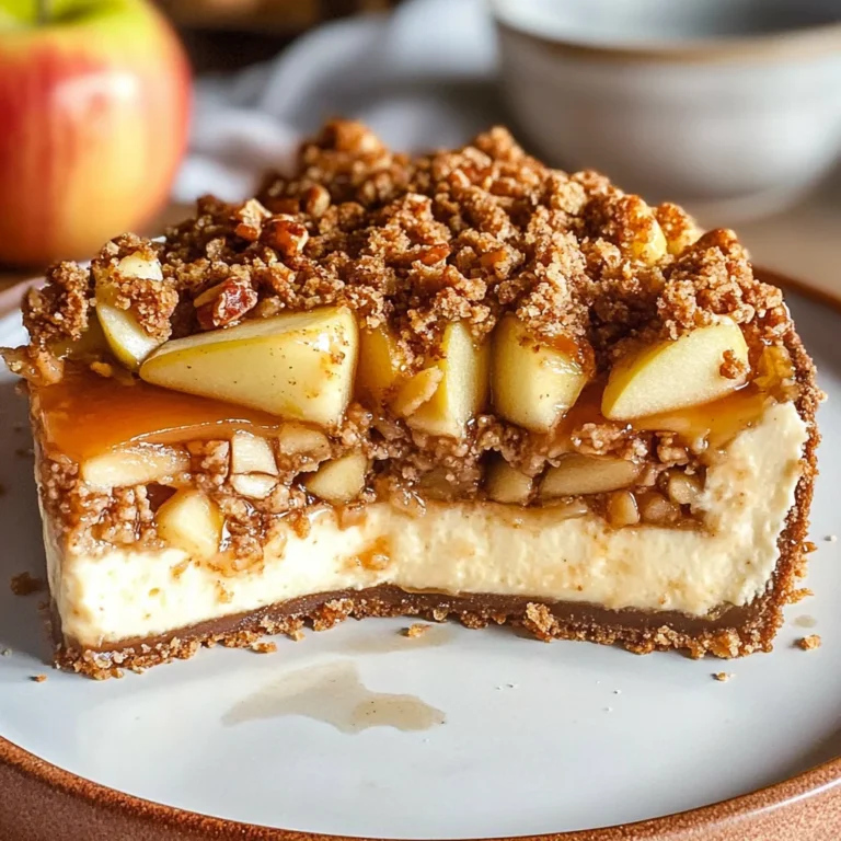 Apple Crumble Cheesecake