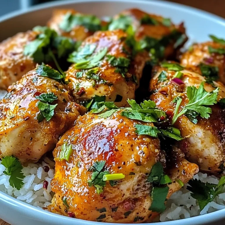 Baked Coconut Chili Chicken Thighs