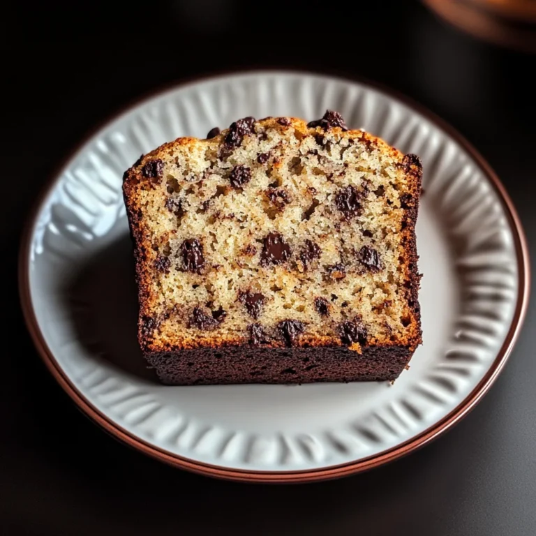 Banana Bread Recipe with Chocolate Chips
