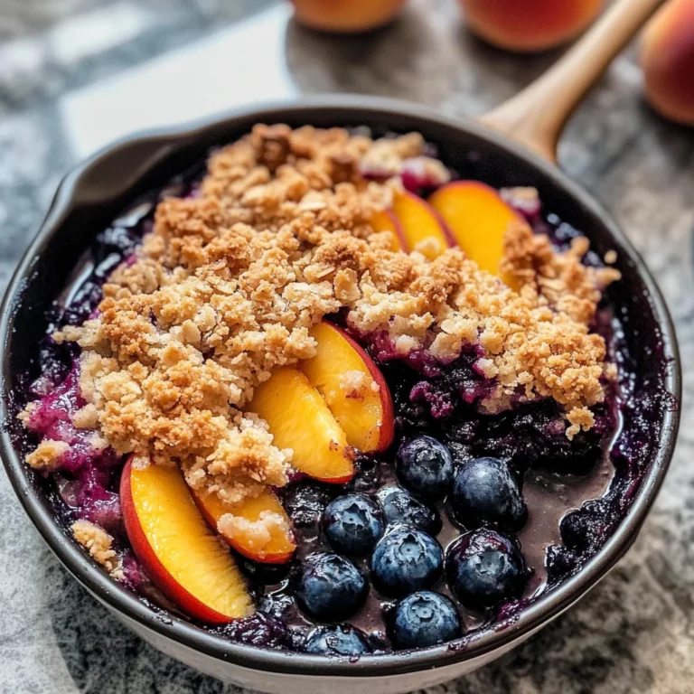 Blueberry Peach Crumble