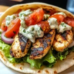 Chicken Pita Gyros with Tzatziki
