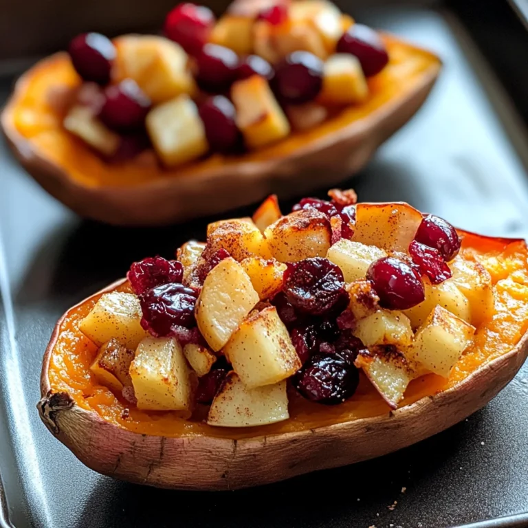Cranberry Apple Twice-Baked Sweet Potatoes