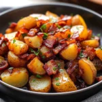 Crispy Bacon Honey Roasted Potatoes