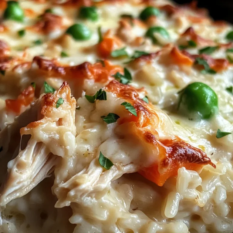 Dump-and-Bake Chicken Alfredo Rice Casserole Recipe