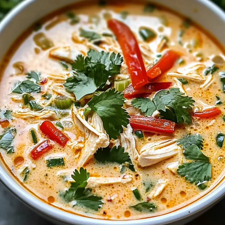 Easy Thai Coconut Chicken Soup