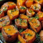 Garlic Butter Roasted Sweet Potatoes: A Delicious and Easy Recipe