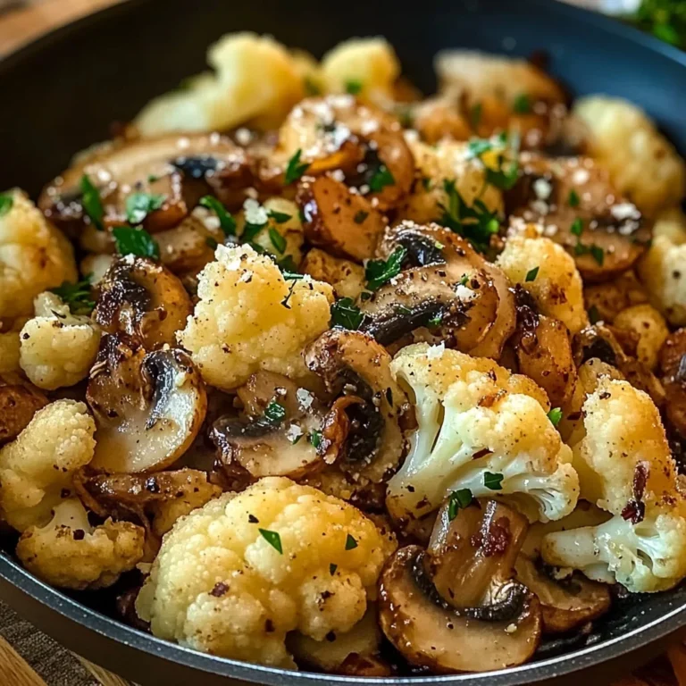 Garlic Cauliflower Mushroom Skillet: Quick & Delicious Dish