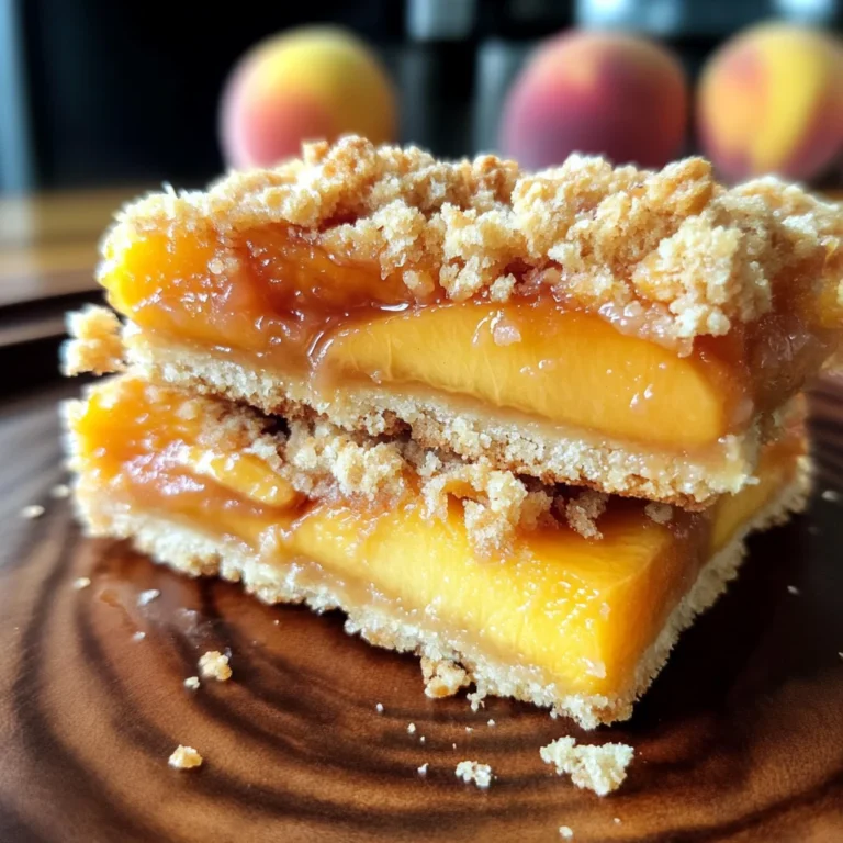 Heavenly Summer Peach Bars: A Sweet Slice of Sunshine