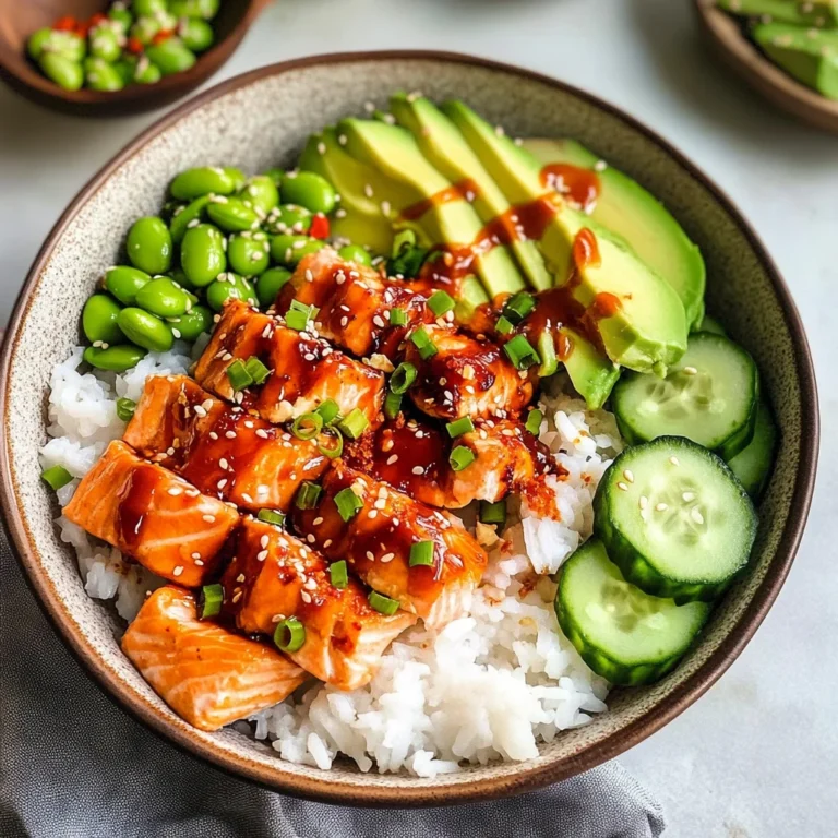 Honey Sriracha Salmon Bowls