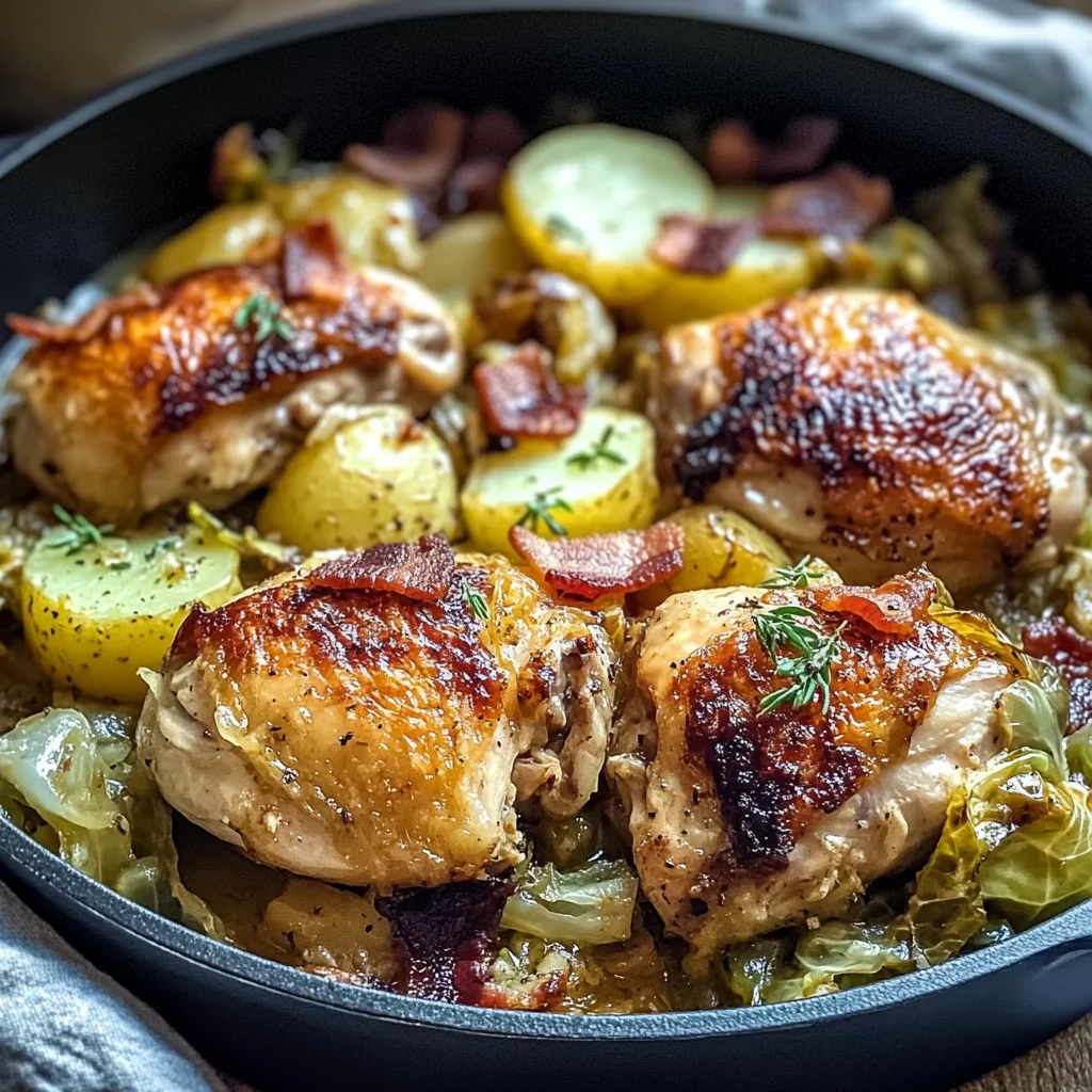 Irish Chicken with Cabbage and Potatoes