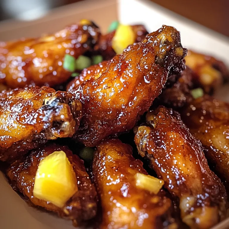 Irresistible Brown Sugar Pineapple Wings Chicken in 40 Minutes