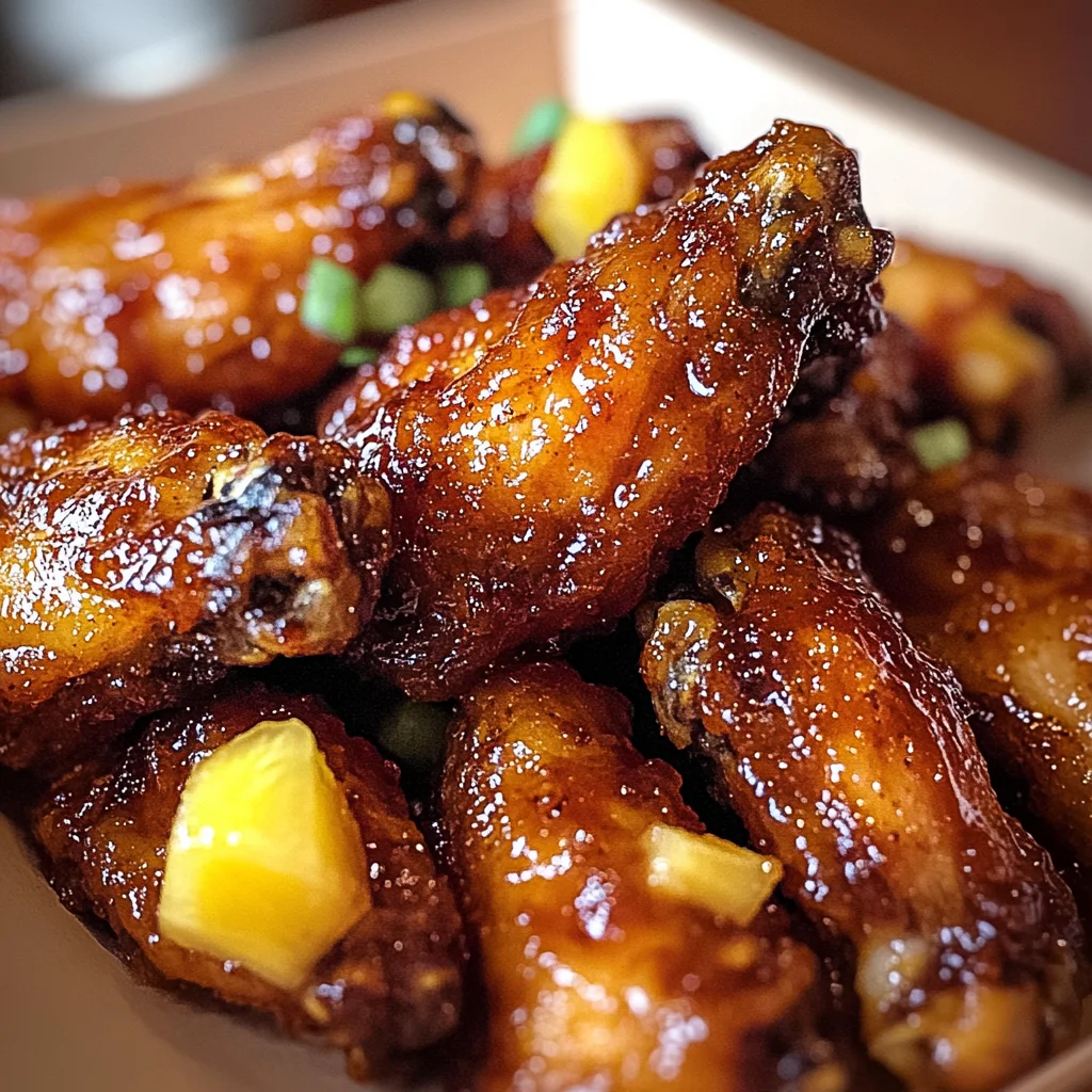 Irresistible Brown Sugar Pineapple Wings Chicken in 40 Minutes