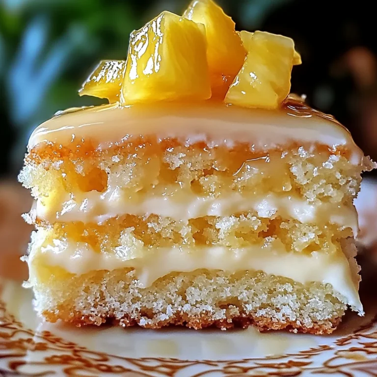 Juicy Pineapple Heaven Cake