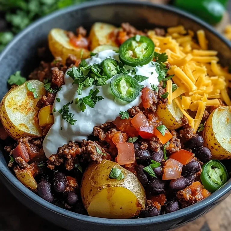 Loaded Potato Taco Bowl