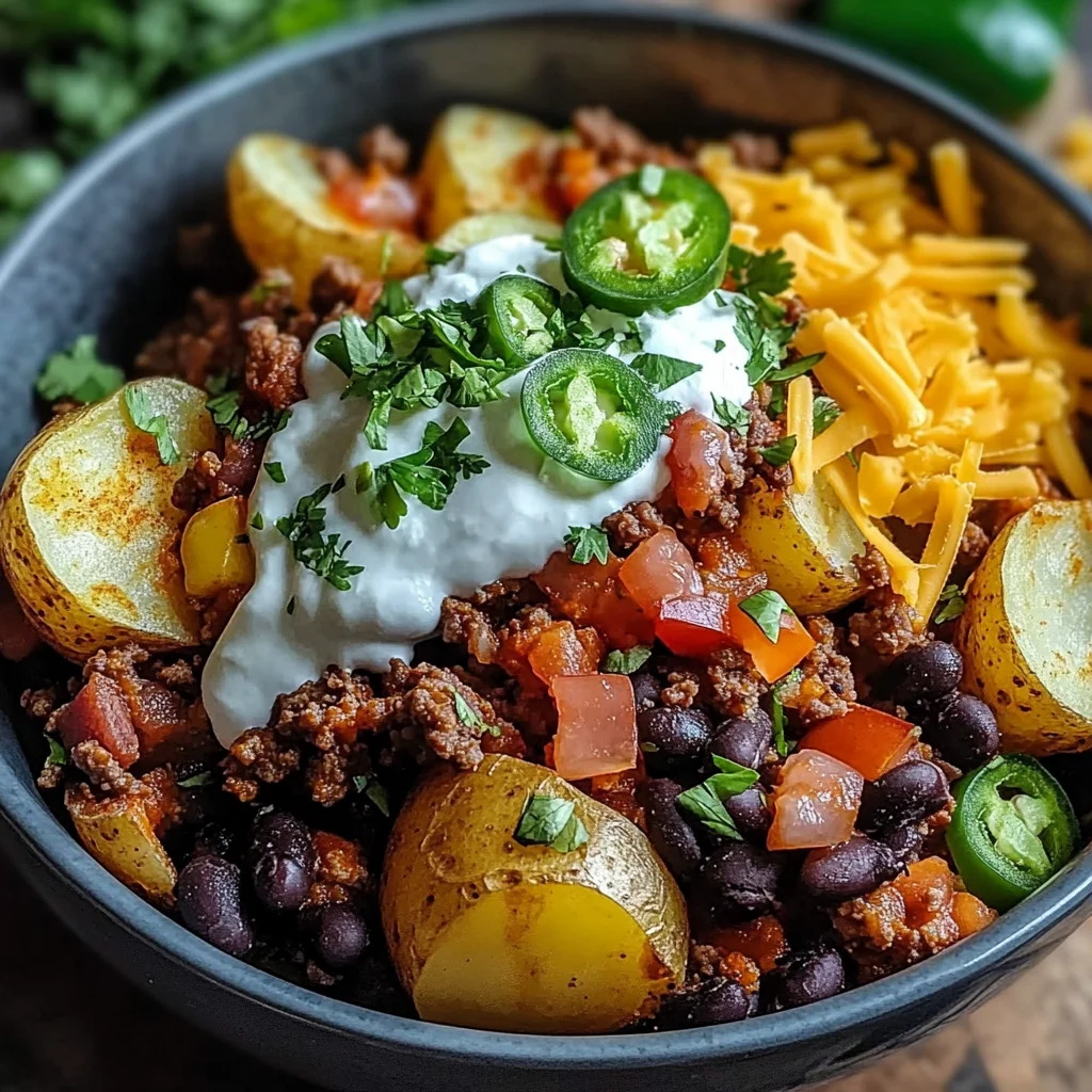 Loaded Potato Taco Bowl