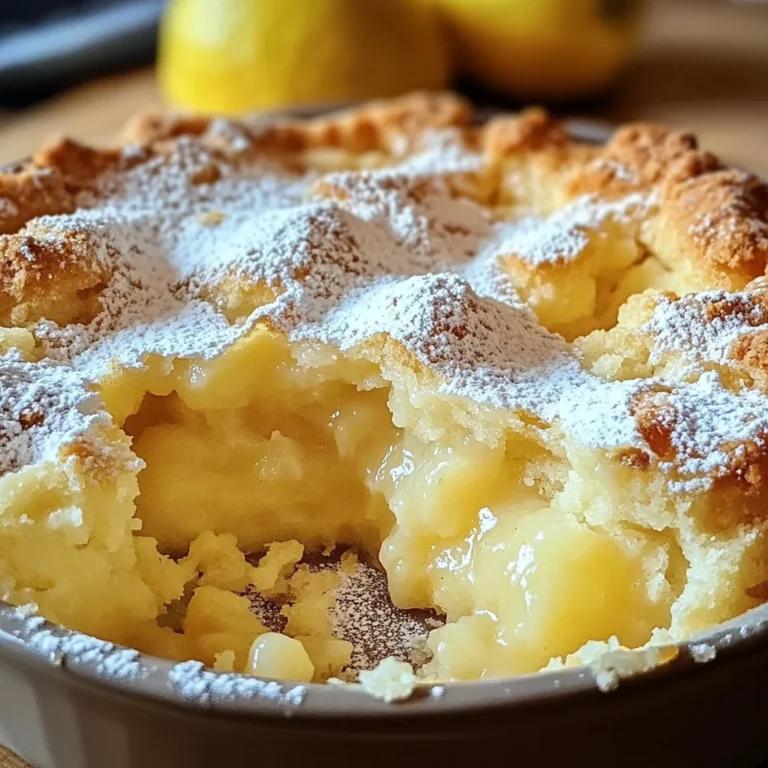 Magic Lemon Cobbler Recipe: A Delightful Dessert Experience