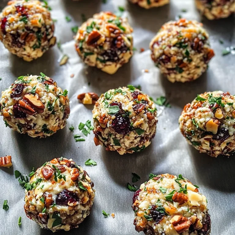 Mini Cranberry Pecan Goat Cheese Balls