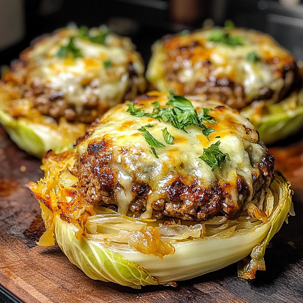 Oven-Baked Cabbage Burgers