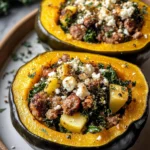 Sausage-Stuffed Acorn Squash