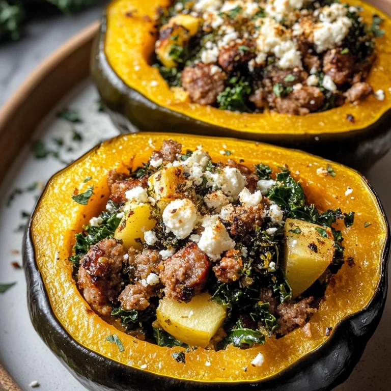 Sausage-Stuffed Acorn Squash